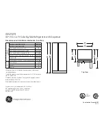 GE GSS25IFR Dimension Manual preview