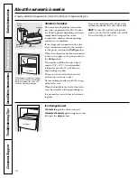 Предварительный просмотр 12 страницы GE GSS25KGS Owner'S Manual & Installation Instructions