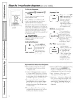 Preview for 12 page of GE GSS25LSWJSS and Owner'S Manual And Installation