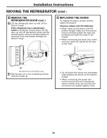 Preview for 20 page of GE GSS25LSWJSS and Owner'S Manual And Installation