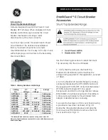 Preview for 1 page of GE GSTG024D Installation Instructions