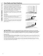 Предварительный просмотр 8 страницы GE GT1000 Owner'S Manual