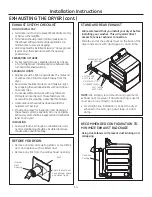 Preview for 14 page of GE GTD18GSSJWW Installation Instructions Manual