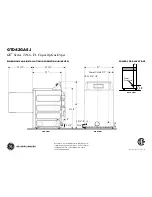 Предварительный просмотр 2 страницы GE GTD42GASJ Dimension Manual