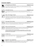 Preview for 12 page of GE GTD42GASJ0W Owner'S Manual