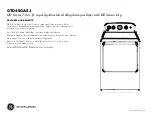 Preview for 4 page of GE GTD45GASJ Dimensions And Installation Information