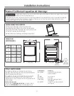 Preview for 2 page of GE GTD75ECSL1WS Installation Instructions Manual