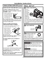 Preview for 16 page of GE GTD84GCPNDG Installation Instructions Manual