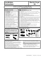 GE GTDN500EMWS Installation Instructions Manual preview