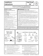 GE GTDP301GL1WS Installation Instructions Manual preview