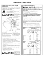 Preview for 4 page of GE GTDP740ED0WW Installation Instructions Manual