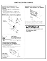 Preview for 9 page of GE GTDP740ED0WW Installation Instructions Manual