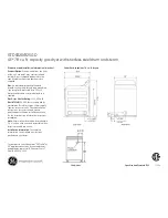 GE GTDS820GDWS Dimensions And Installation Information preview