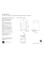 Preview for 1 page of GE GTDS850GDWS Dimensions And Installation Information