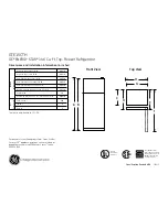 GE GTE15CTHLWW Dimensions And Installation Information preview