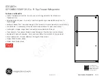 Preview for 2 page of GE GTE18ITH Dimensions And Installation Information