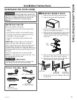 Preview for 13 page of GE GTE18M Owner'S Manual & Installation Instructions