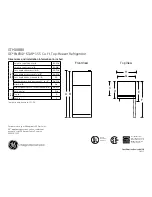 GE GTH16BBXLWW Dimensions And Installation Information preview