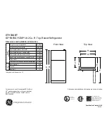 Preview for 1 page of GE GTH18ABTR Dimensions And Installation Information