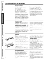 Preview for 8 page of GE GTH18DBRALBB and Owner'S Manual And Installation Instructions