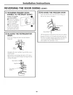 Предварительный просмотр 18 страницы GE GTH18DBRALBB and Owner'S Manual And Installation Instructions