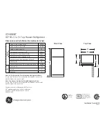 GE GTH18EBT Dimensions And Installation Information preview