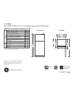 GE GTH18IBXWW - R 18.0 Cu. Ft. Top-Freezer... Dimensions And Installation Information preview