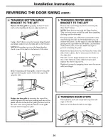 Preview for 20 page of GE GTH18KBMARCC and Owner'S Manual And Installation Instructions