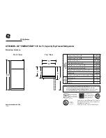 GE GTH18KBR Specifications preview