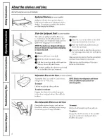 Preview for 8 page of GE GTH18SBXARSS and Owner'S Manual And Installation Instructions