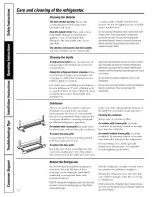 Preview for 12 page of GE GTH18SBXARSS and Owner'S Manual And Installation Instructions