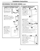 Preview for 22 page of GE GTH18SBXARSS and Owner'S Manual And Installation Instructions