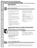 Preview for 2 page of GE GTH20JBBBB Owner'S Manual & Installation Instructions