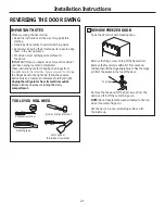 Предварительный просмотр 21 страницы GE GTH21GBEBB Owner'S Manual & Installation Instructions