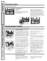 Preview for 10 page of GE GTH22KBR Owner'S Manual & Installation Instructions