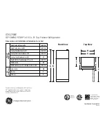 GE GTK17GBEBS Dimensions And Installation Information предпросмотр