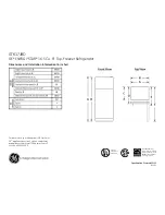 GE GTK17JBDBS Dimensions And Installation Information preview