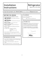 Preview for 8 page of GE GTL12 Owner'S Manual And Installation Instructions