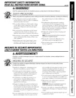 Preview for 3 page of GE GTL17JBWERBS and Owner'S Manual And Installation Instructions