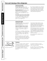 Preview for 10 page of GE GTL17JBWERBS and Owner'S Manual And Installation Instructions