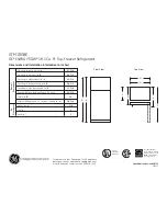 Preview for 1 page of GE GTM18GBEES Dimensions And Installation Information