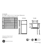 Preview for 1 page of GE GTN16DBEWW Dimensions And Installation Information