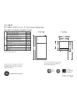 GE GTN18BBTWW Dimensions And Installation Information предпросмотр