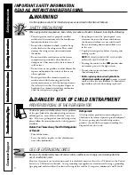 Preview for 2 page of GE GTR10 Owner'S Manual And Installation Instructions