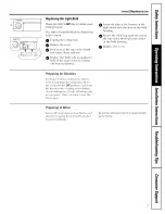 Preview for 7 page of GE GTR11AAPARWW and Owner'S Manual And Installation Instructions