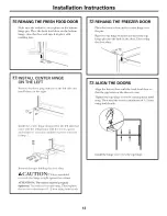 Preview for 13 page of GE GTR11AAPARWW and Owner'S Manual And Installation Instructions