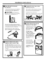 Preview for 11 page of GE GTR11AAPR Owner'S Manual And Installation Instructions