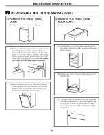 Предварительный просмотр 18 страницы GE GTR16BBSARCC and Owner'S Manual And Installation Instructions