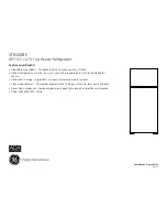 Preview for 2 page of GE GTR16DBEWW Dimensions And Installation Information