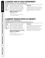 Preview for 2 page of GE GTS17BCSRCC and Owner'S Manual And Installation Instructions